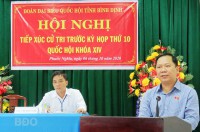 Đại biểu Quốc hội tiếp xúc cử tri trước kỳ họp thứ 10 tại xã Phước Nghĩa, xã Đak Mang, xã Mỹ Quang, xã Canh Liên